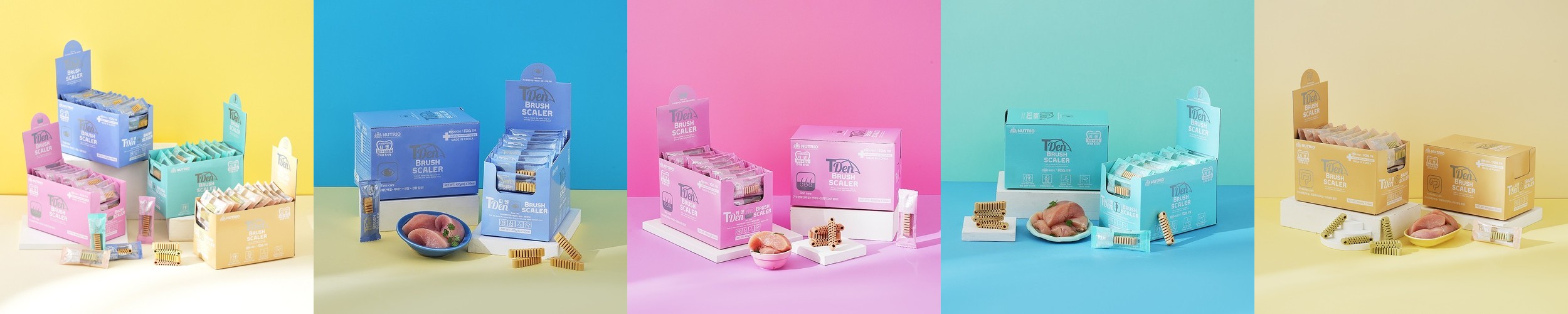 뉴트리오 티덴브러쉬 8g X 50봉 400g 강아지 덴탈껌 간식 양치껌 치석제거