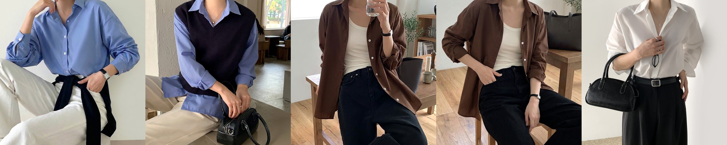 [엔드에이/무배] 데일리 트임 롱 셔츠 블라우스