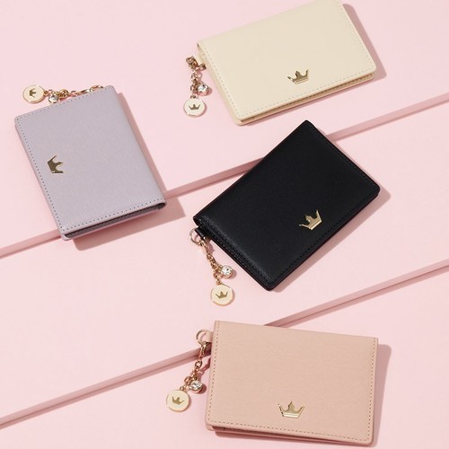 에가든 테이크포켓 지퍼 카드 명함 남성 여성 가죽 지갑 블랙