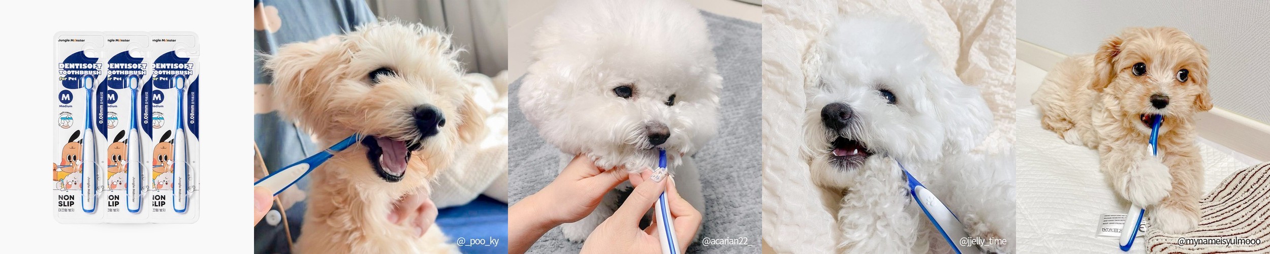 정글몬스터 덴티소프트 칫솔 M 1개입, 3개