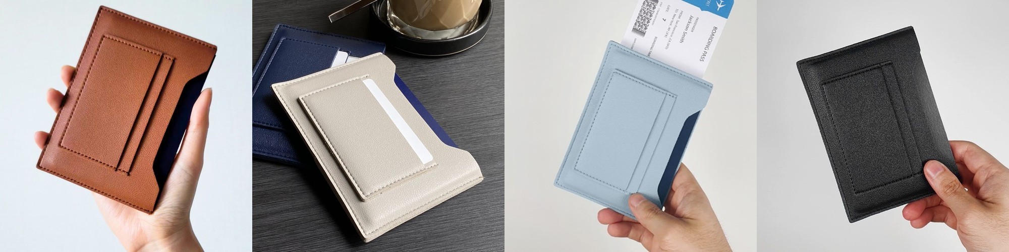 여권케이스 RFID 차단 가죽 안티스키밍 여행 지갑 파우치 라이프몰