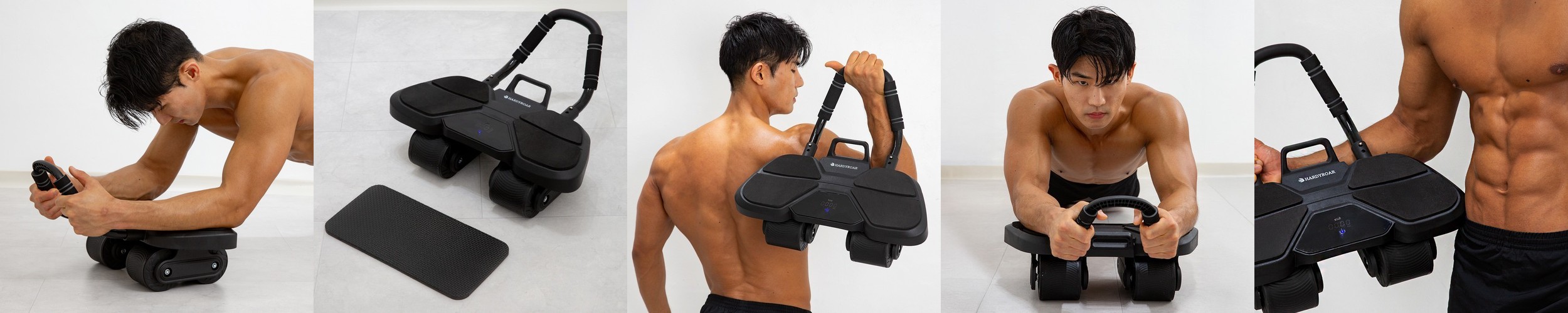 하디로어 리바운드 플랭크 ab 슬라이드 복근 롤아웃 뱃살 휠 롤러 복부 코어 홈트 운동기구