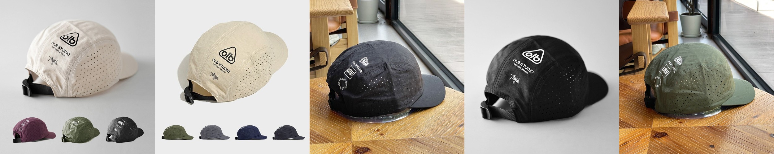 러닝 숏캡 숏챙모자 나일론 볼캡 베이스캠프 챙짧은 캠핑 모자