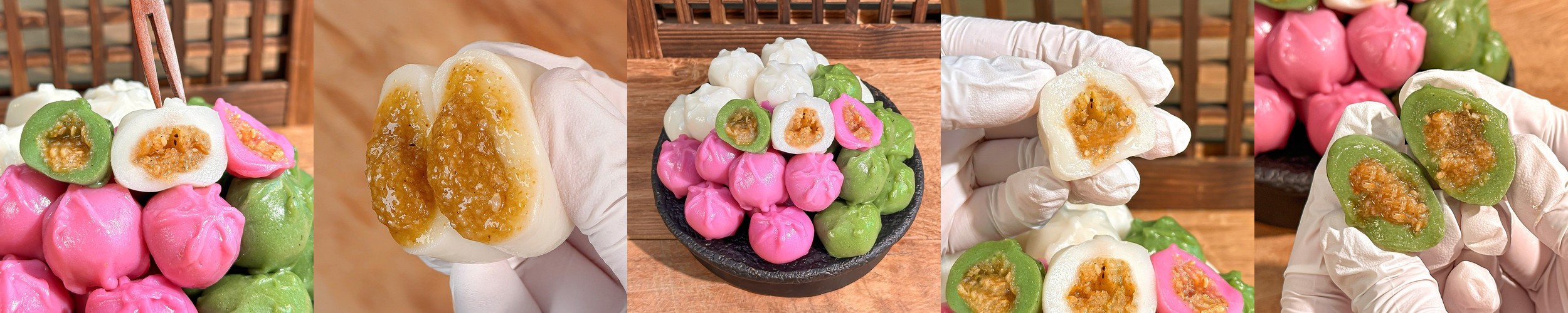 명가삼대떡집 국내산 쌀로 빚은 굳지 않는 삼색 꿀떡 1kg