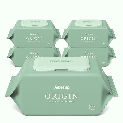 아이러브베베 라인프렌즈 우주프렌즈 77매 75g 10팩 캡형 아기물티슈