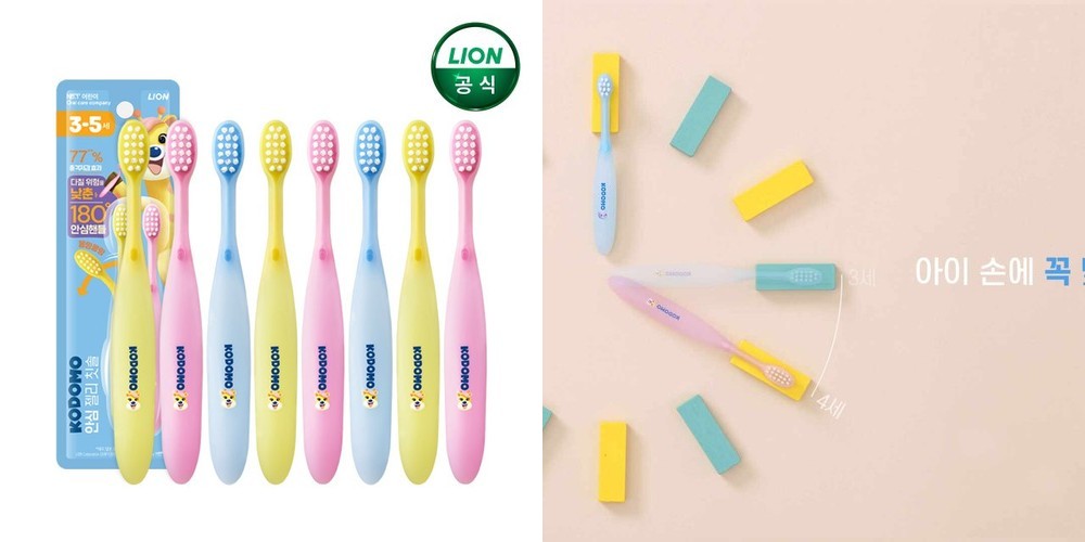 코도모 프리미엄 유아 칫솔 3-5세 x 8개 / 어린이칫솔