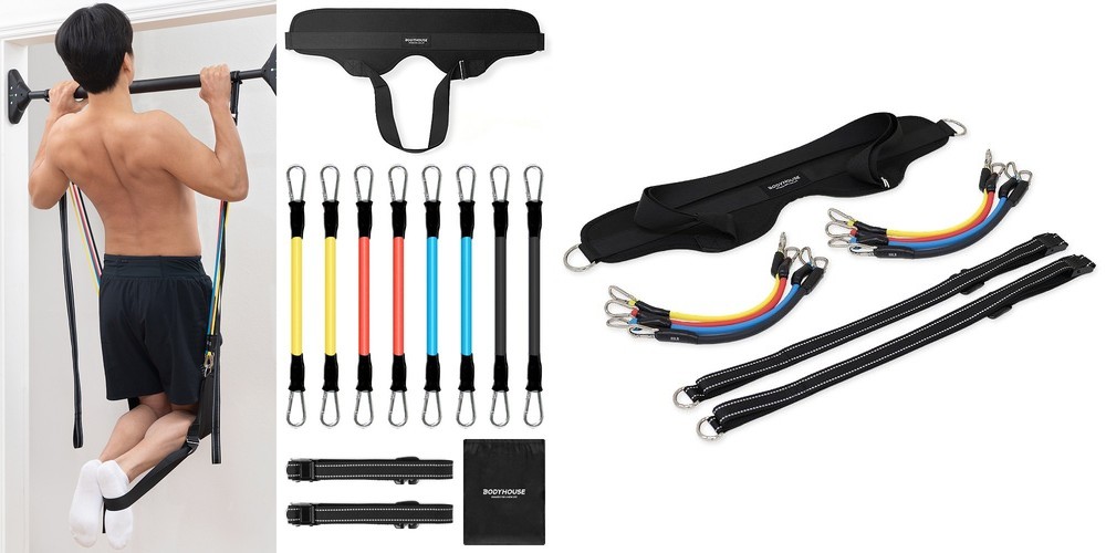 멜킨 풀업밴드 2단계 풀업 턱걸이밴드 라텍스 턱걸이 레드 밴드 운동