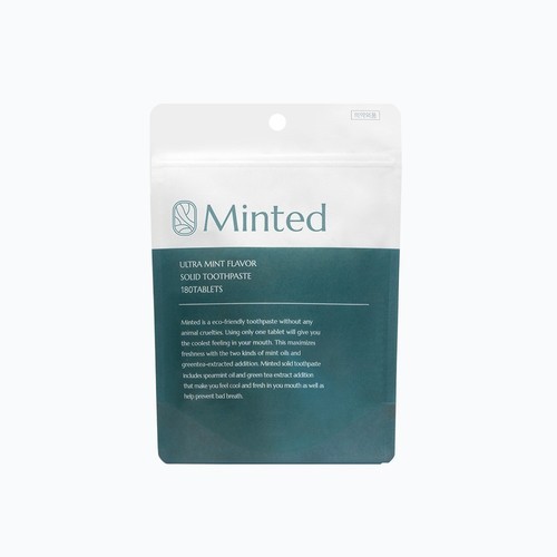 [민티드] 울트라민트 고체치약 리필형 180정 (3개월분)