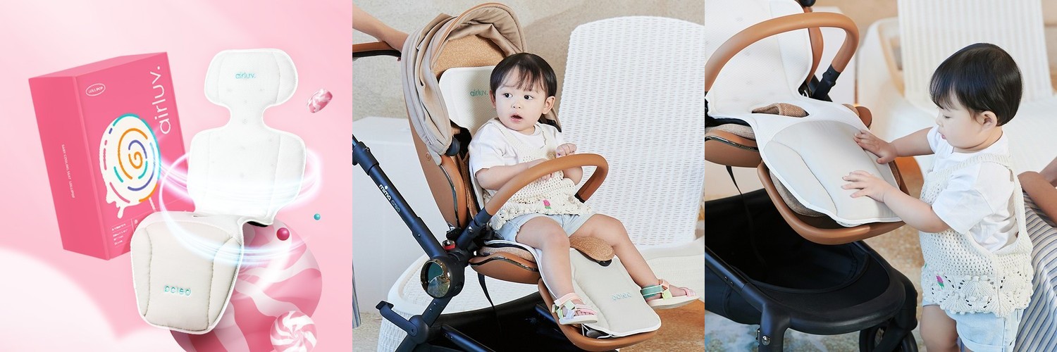 폴레드 에어러브4 롤리팝 / 공기청정 통풍 쿨시트 유모차 카시트 라이너