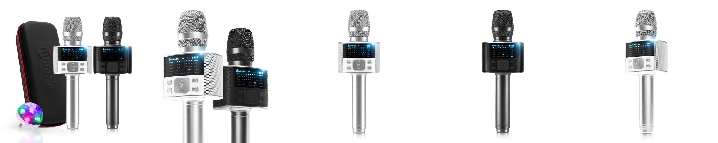 블루투스마이크 노래방마이크 휴대용 차량용 가정용 무선충전