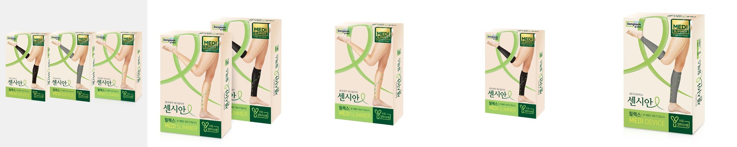 동국제약 센시안 메디슬리머 워크 허벅지 의료용 압박용밴드 1개 유발 블랙 / 의료기기 허가