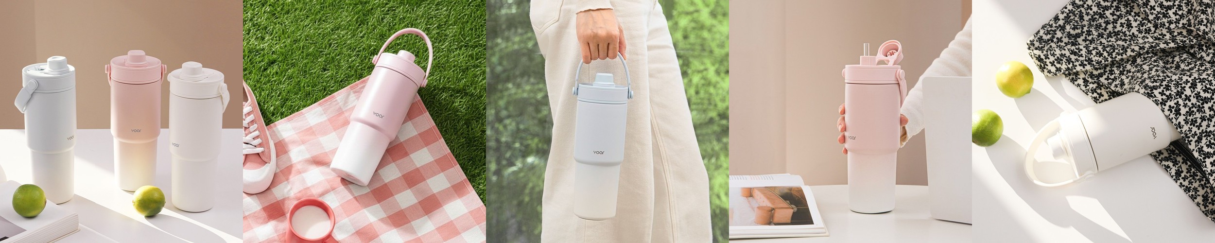 보아르 투웨이폴든 텀블러 735ml 팝업 스트로우 빨대 투고 손잡이 대용량 스텐 보온 보냉