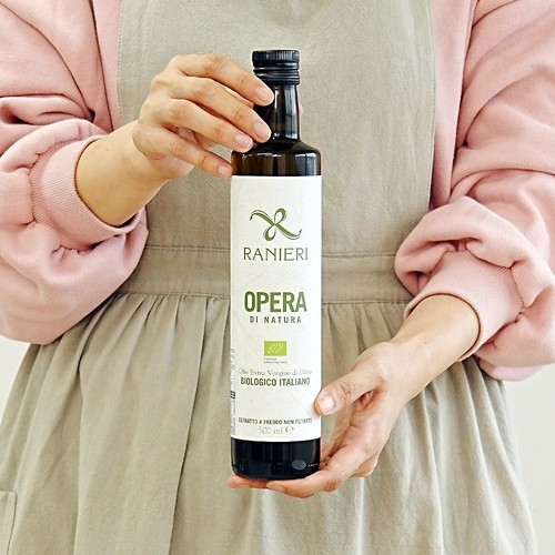 유기농 엑스트라버진 올리브오일 500ml 이탈리아산 냉압착 올리브유 폴리페놀 올레오칸탈