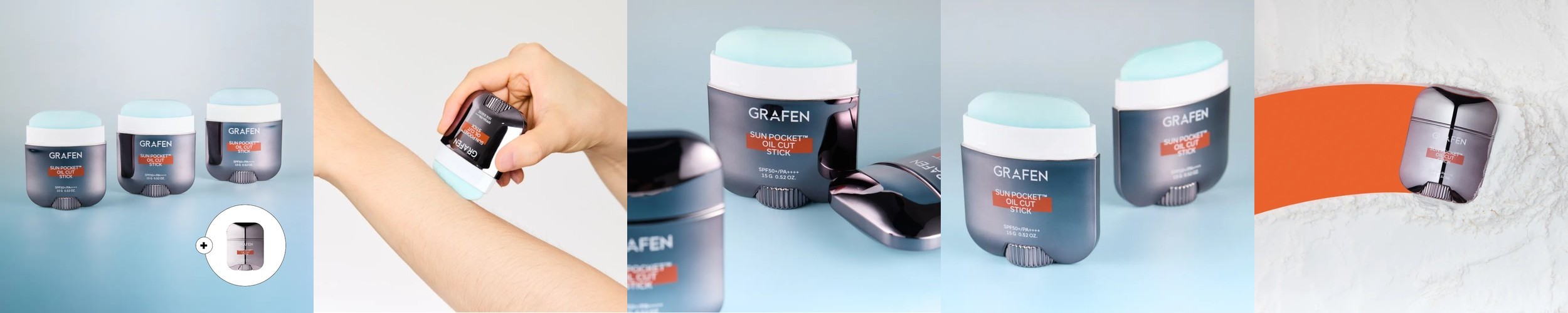 그라펜 노세범선스틱 번들케어 오일컷선포켓 SPF50+ 15g, 1개