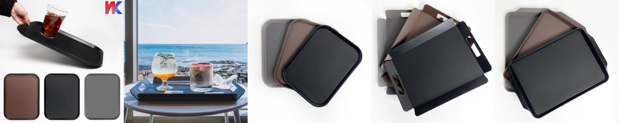 바겐슈타이거 무연마제 스텐 사각 바트 밧트 트레이 3종 세트 밧드 그물망 뚜껑