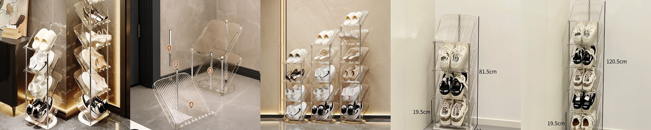 오가네 좁은 현관 신발장 틈새 미니 키큰 사무실 원룸 10단