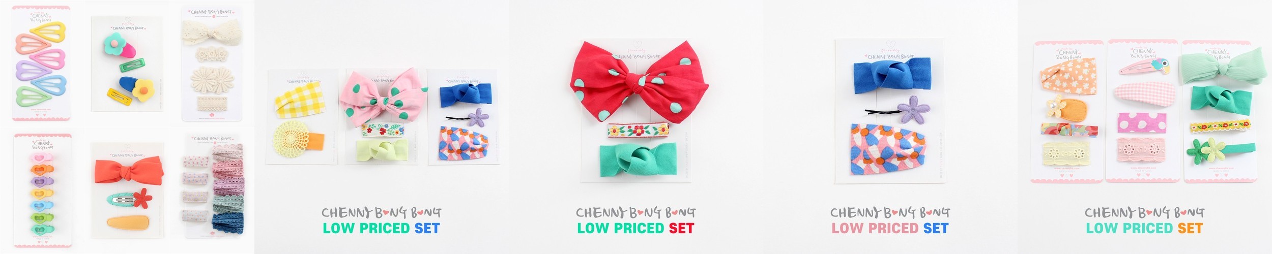 구성 좋은 머리핀 세트 유아 여아 아기 똑딱 집게 헤어핀 선물