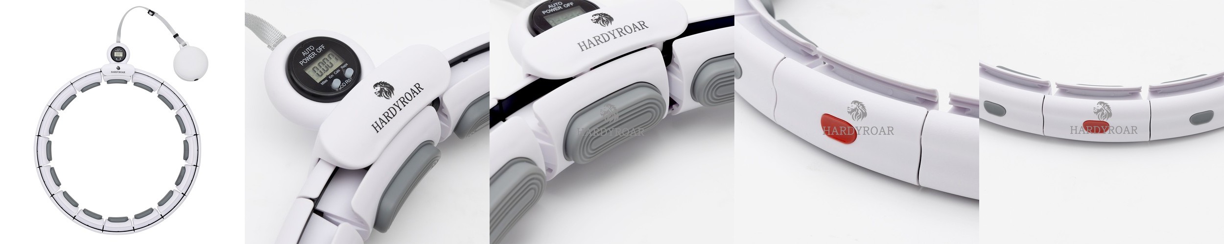 하디로어 스마트 훌라후프 다이어트 실내 운동 뱃살 지압 홈트 기구