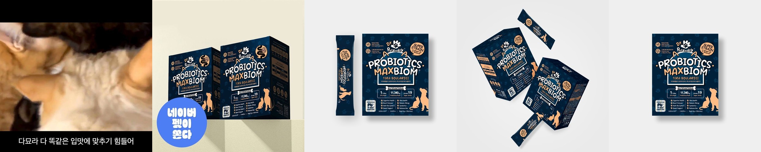닥터페렌들리 강아지 유산균 고양이 프로바이오틱스 맥스바이옴 설사 변비 30포, 2개