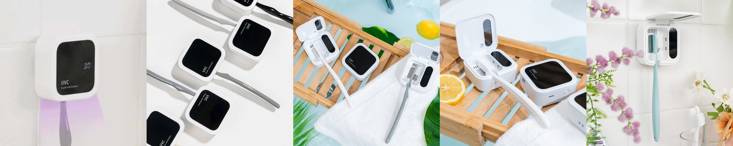 휴대용 무선 칫솔살균기 가정용 여행용 벽걸이형 히팅 uvc 크리썸
