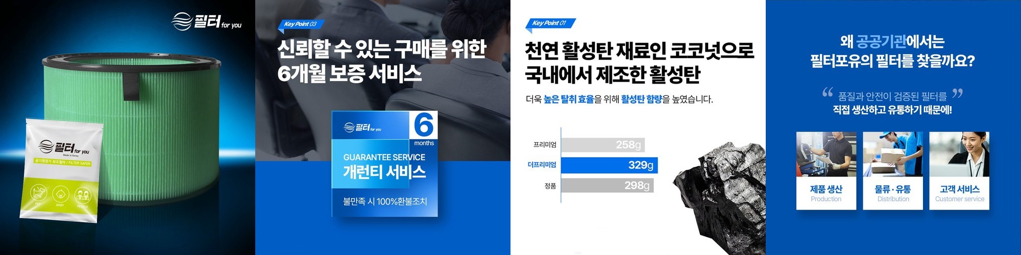 [호환] 삼성 공기청정기 필터 무풍 큐브 비스포크 프리미엄형 헤파 CFX-H100D H170D 필터포유