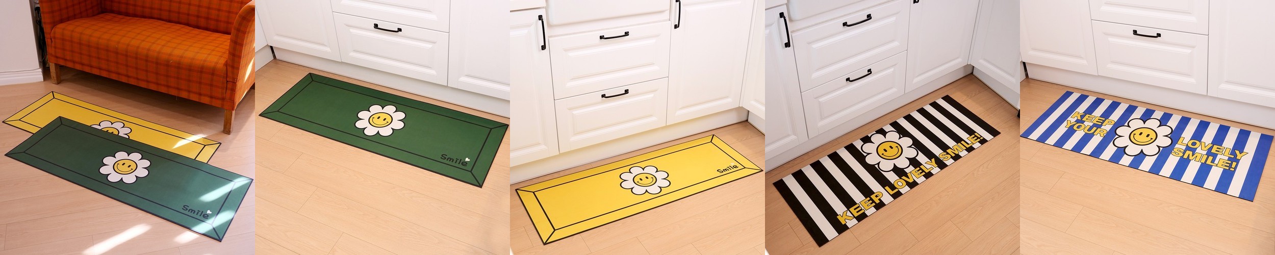 디아르 프리미엄 극세사 주방 매트 욕실 화장실 현관 침실 발매트 그레이, 40x120cm