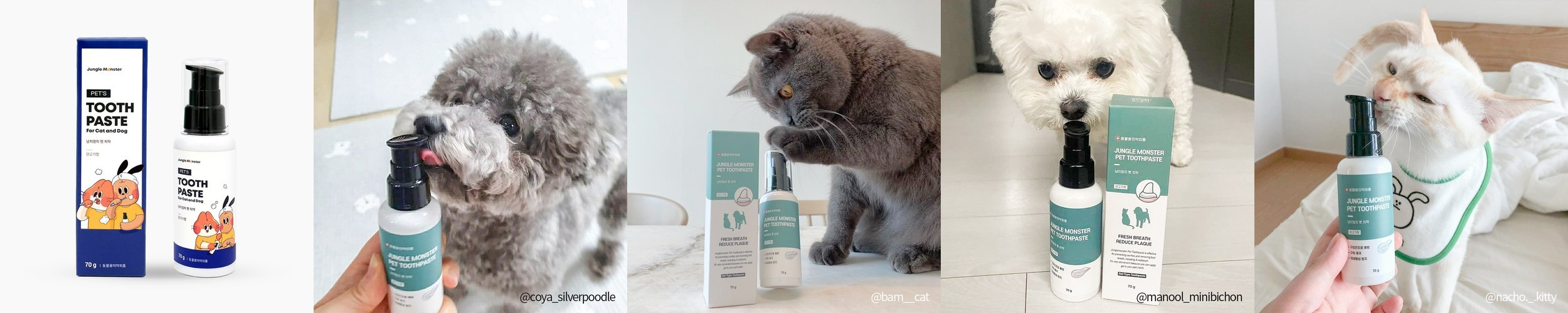 플라고 치약 강아지 고양이 입냄새 구취 치석 제거 바르는 치약 80g, 2개