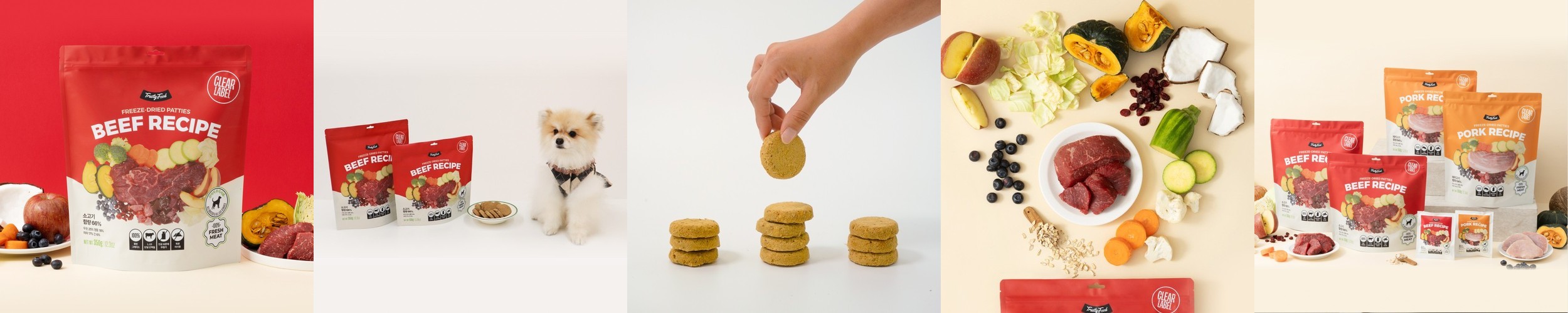 트러스티푸드 동결건조 사료 치킨 샘플팩 5개 LID 기호성 여행용 닭고기 저지방 생식 화식