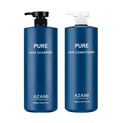 아자미 퓨어 샴푸 대용량 1500ml 두피&보습 관리