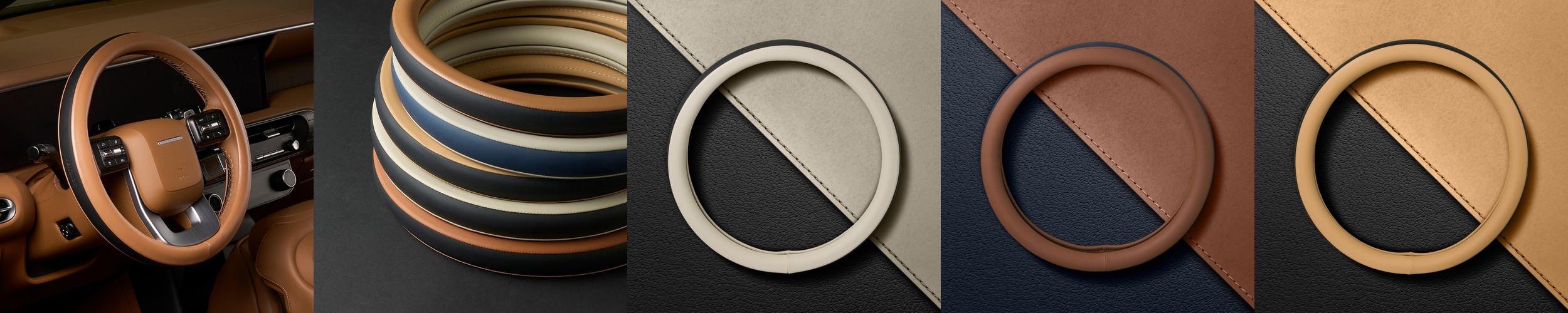 벤딕트 자동차 핸들커버 명품 원형 겨울 여름 운전대 커버 투톤