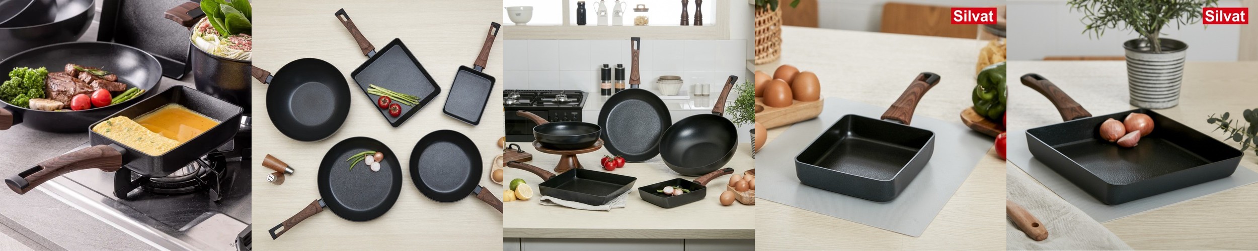 실바트 까리노 고농축 인덕션 사각 프라이팬 18cm 궁중 에그 계란말이 계란후라이 멀티팬