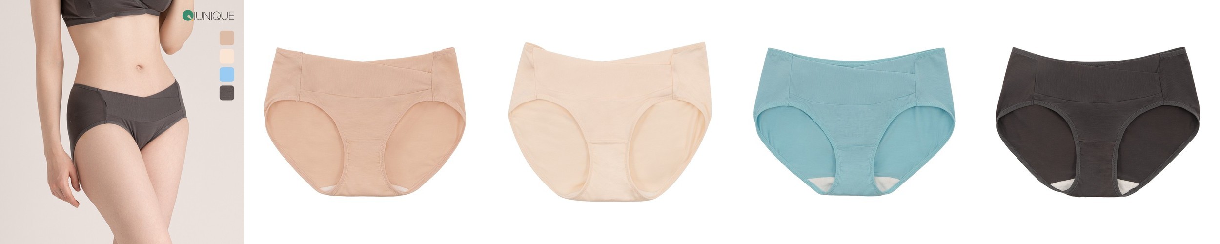 뉴니끄 텐셀랩 임산부팬티 4종 세트 빅사이즈 텐셀 임산부 속옷세트 국내생산