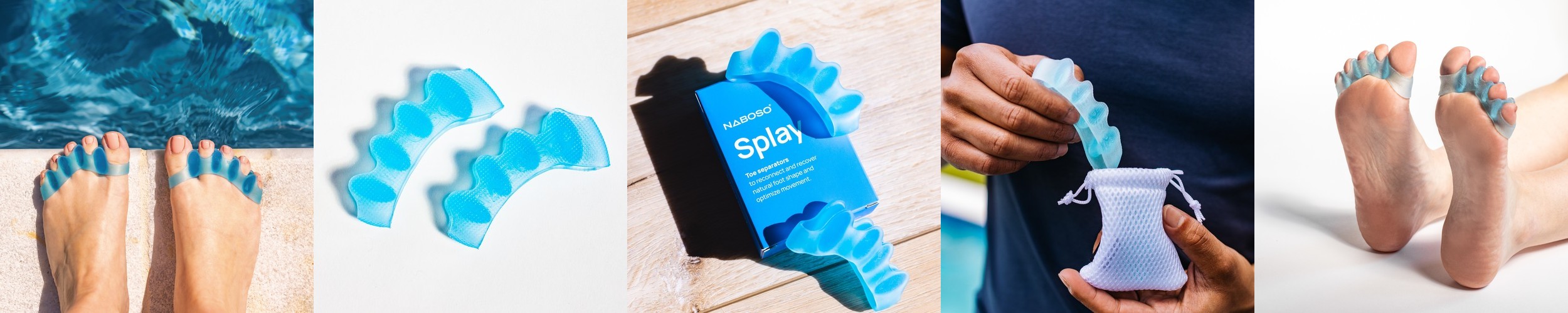 [미국 족부전문의가 만든] 나보소 실리콘 토스페이서 발가락 건강 링 운동기구 스플레이