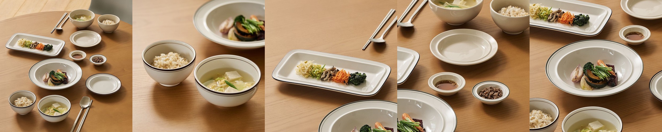 에라토 크림모노 4인 집들이 화이트 도자기 그릇세트 24p