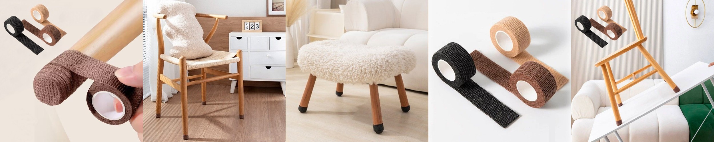 자가점착 의자 발커버 테이프 테니스공 가구 미끄럼 소음 방지 패드 식탁의자 다리 커버