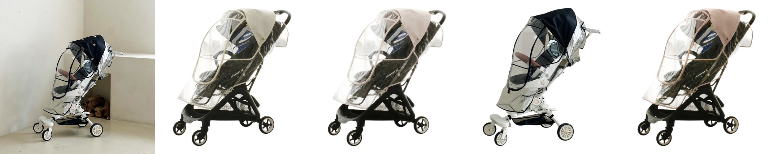 맘노코 프리미엄 유모차 레인커버 부가부 줄즈 오이스터 디럭스 절충형 휴대용 호환 유아차