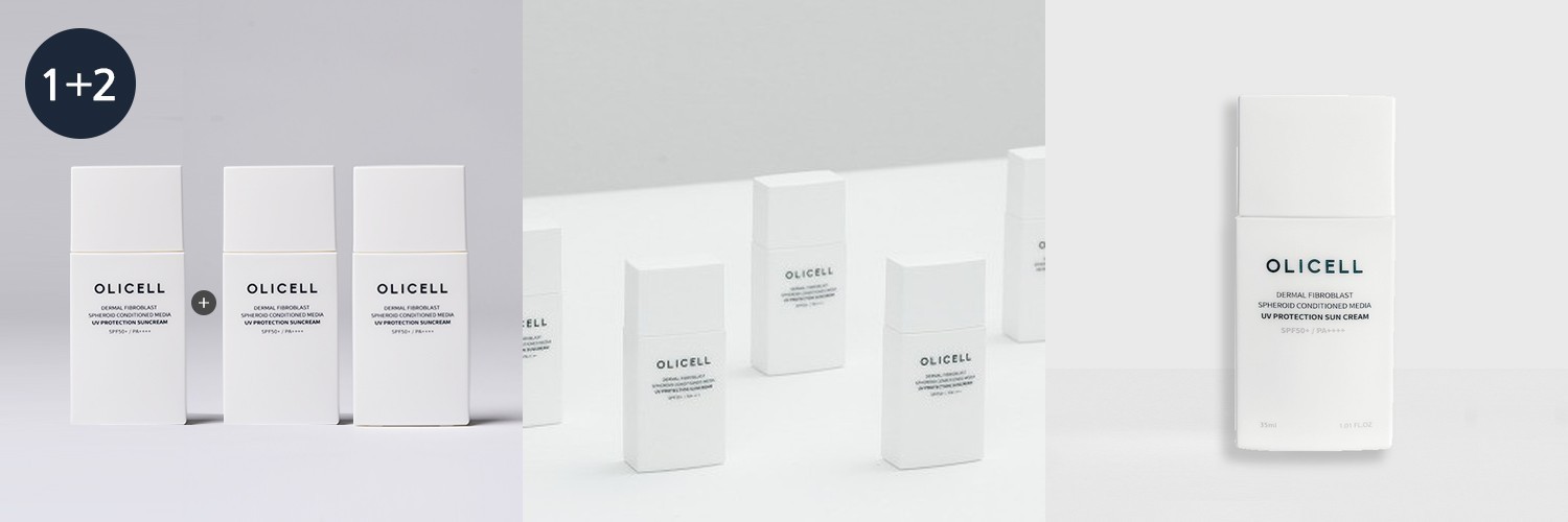 올리셀 UV 프로텍션 선크림 SPF 50+/PA++++ 35ml, 3개