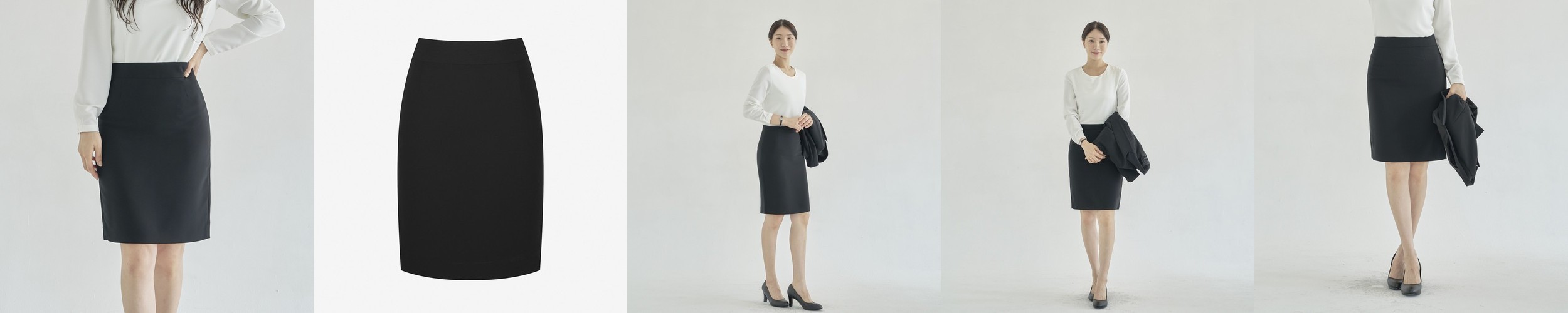 정장스커트 면접치마 [심플 반 하이웨스트]