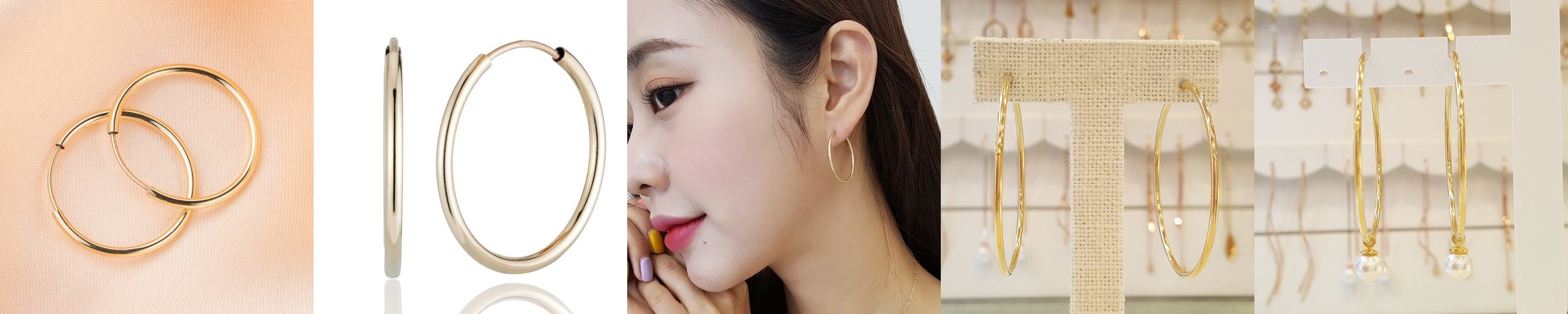 14k 링 귀걸이 데일리 GF245