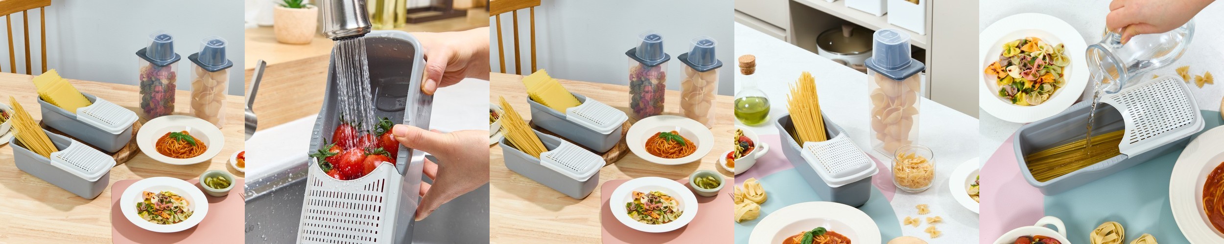 이지앤프리 전자레인지 누들쉐프 파스타쿠커 1P 보관통 1P 2종 2P세트