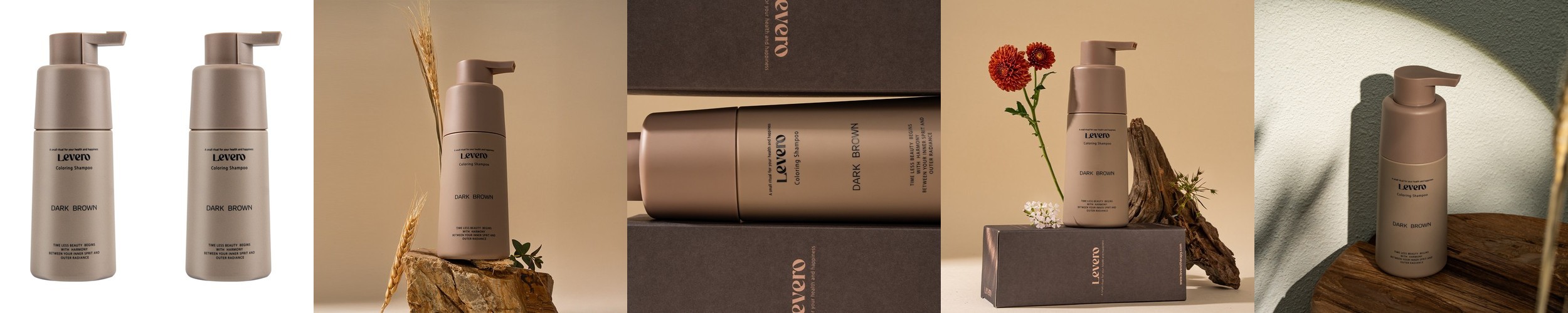 르베로 맥주효모 새치커버 염색샴푸 다크브라운, 300ml, 2개