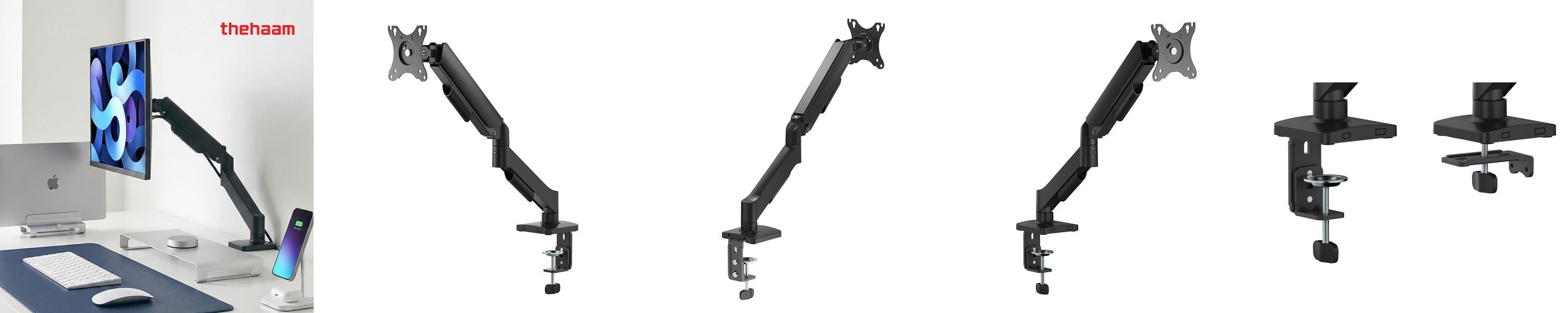 더함 모니터암 싱글 노트북 81.3cm(32인치) 모니터 거치대 암 기계식