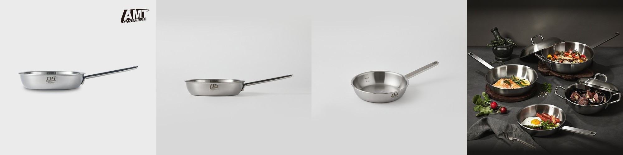 AMT 프로 28cm 플랫팬 316Ti 스텐 통5중