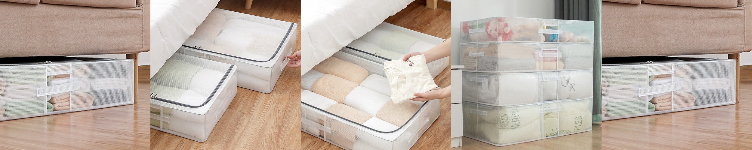 그란덱스 옥스포드 이불정리함 이불보관함 이불수납함 패딩 옷 이불가방 패브릭리빙박스 소형 사이즈