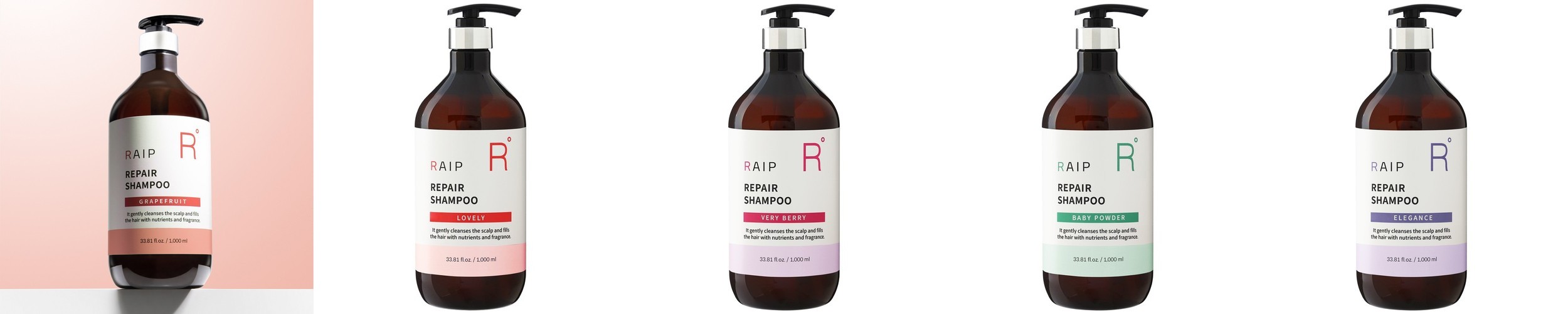 라입 리페어 저자극 약산성 샴푸 자몽 1000ml