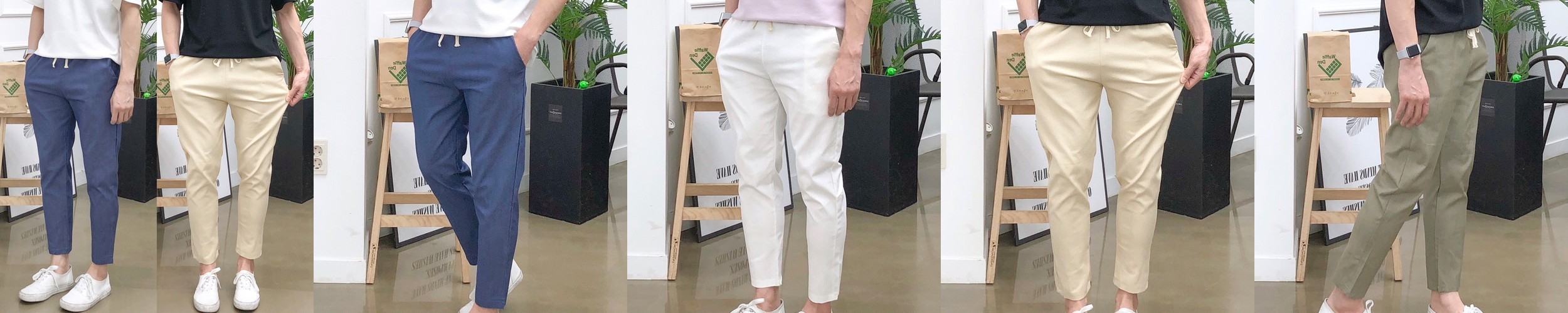 하이웨스트 린넨 여성와이드팬츠 여름 슬랙스 핀턱 여름바지 여자 슬랙스 통바지 베이지 화이트