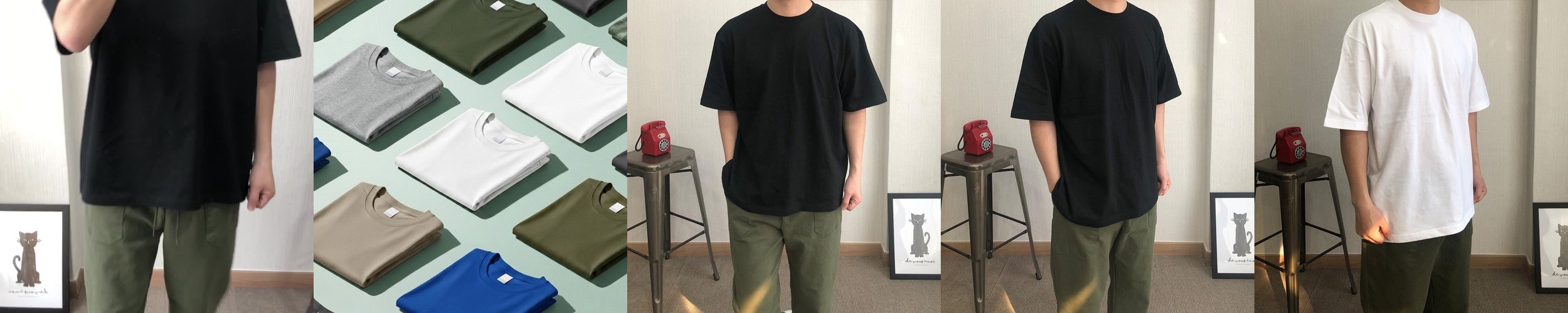 남자반팔티 오버핏 쿨티셔츠 쿨링 쿨론 냉감 아이스 여름 안비치는 커플