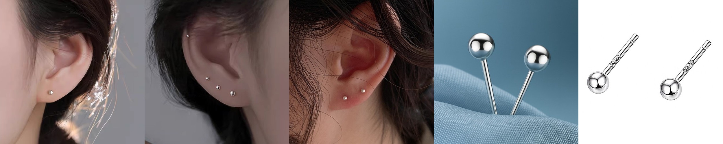 (무배/실버925) all silver 볼 포인트 체인 은목걸이