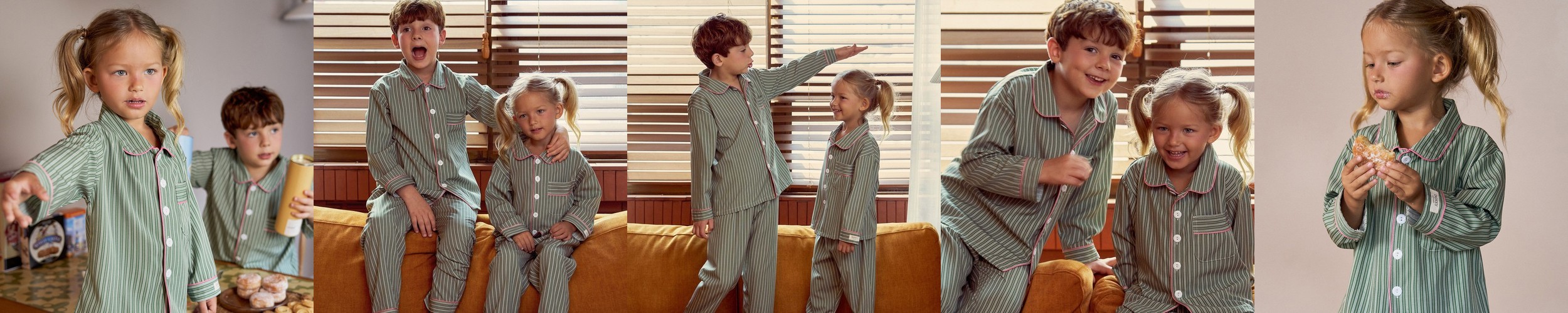 [도씨] 실크핏 웬즈데이 긴팔 키즈 잠옷 세트