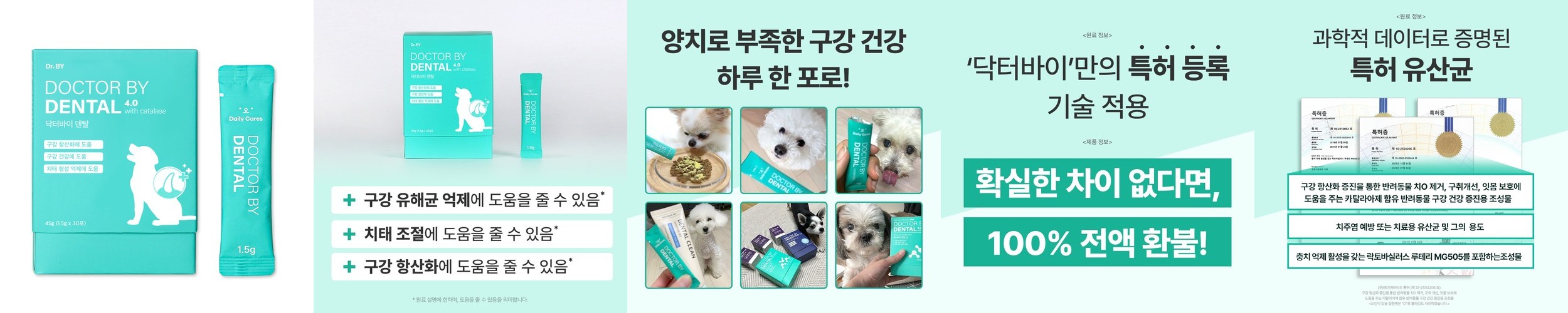 보가덴트 덴탈크림 강아지 치약 입냄새제거 애견 치석제거 효소